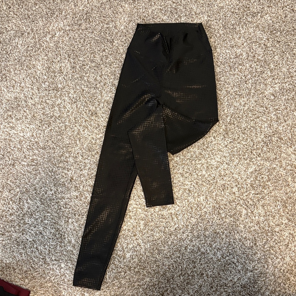 Peloton Black Geometric Leggings